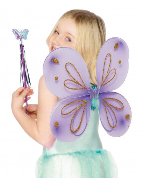 Ailes de papillon +baguette +serre-tête