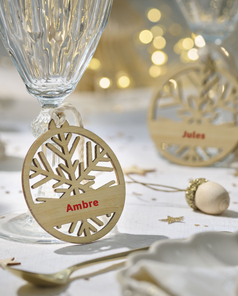 Boules de Noël ajourée marquage quadri 0