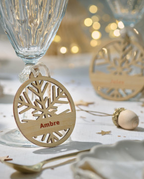 Boules de Noël ajourée marquage quadri