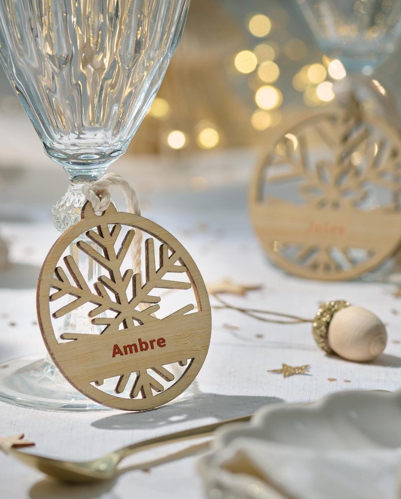 Boules de Noël ajourée marquage quadri 0