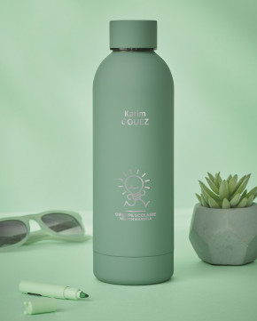 Bouteille rubber 50 cl gravée nom/prénom 2