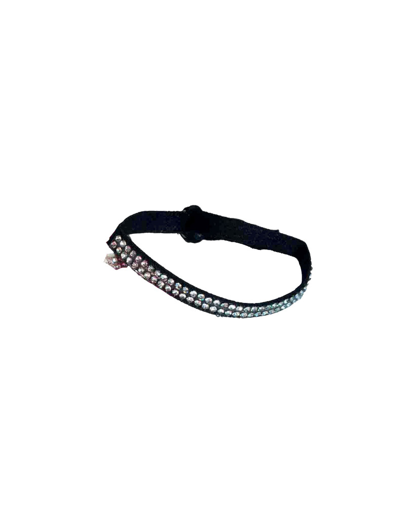 Bracelet ruban avec strass