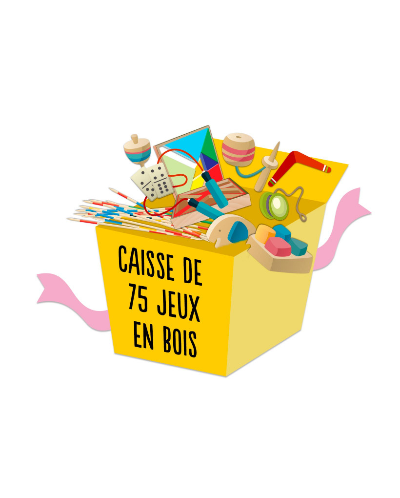 Caisse de 75 lots en bois 0