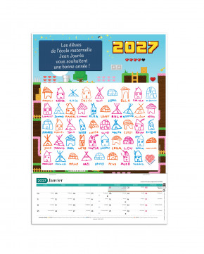 Calendrier dessins d'enfants