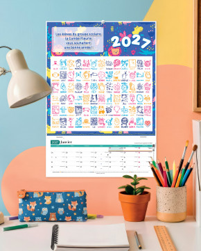 Calendrier dessins d'enfants