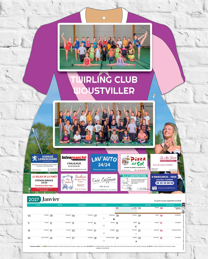 Calendrier maillot sponsors 1