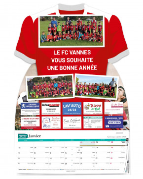 Calendrier maillot sponsors