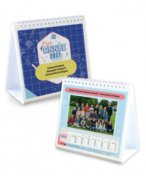 Calendrier photos chevalet école 2027