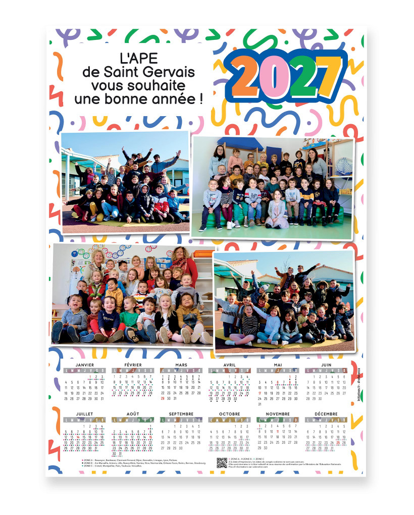 Calendrier photos école 4