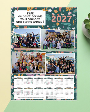 Calendrier photos école