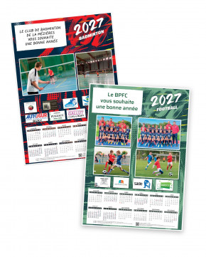 Calendrier photos sponsors sport 2