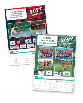 Calendrier photos sponsors sport