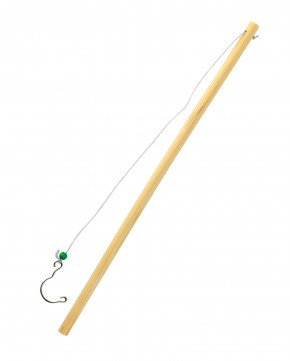 Canne à pêche en bois 