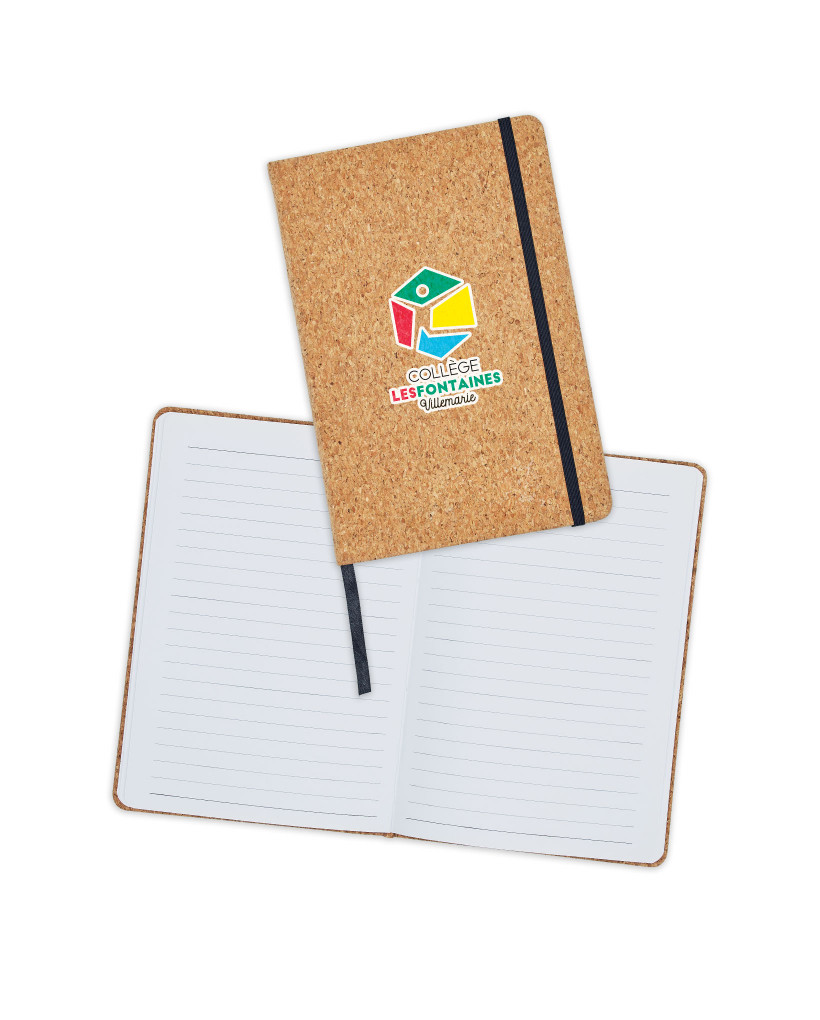 Carnet A5 logo impression multicolore 2