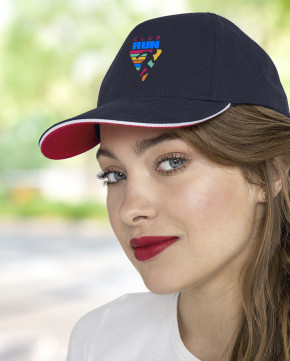 Casquette Frenchy impression multicolore