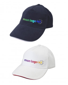 Casquette Frenchy impression multicolore