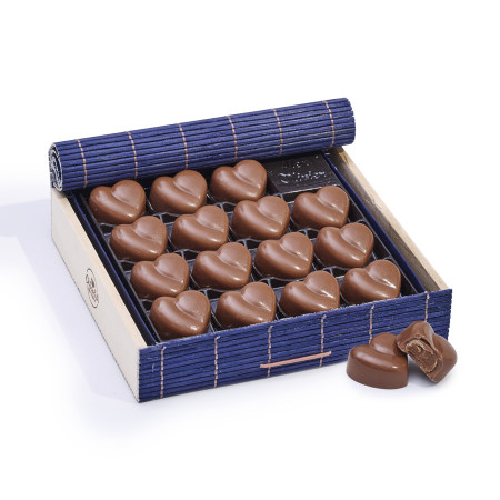 Coffret de cœur caramel