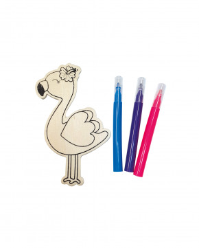 Figurine à colorier + 3 feutres