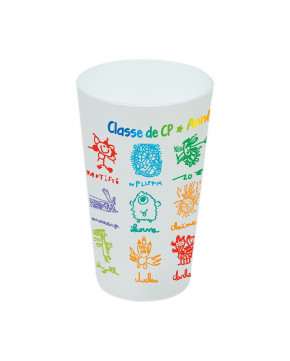 Gobelet impression Multicolore