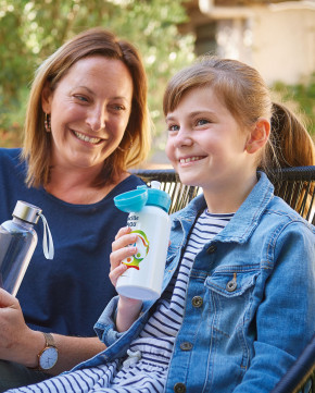 Gourde Kido blanche 40 cl prénom/nom