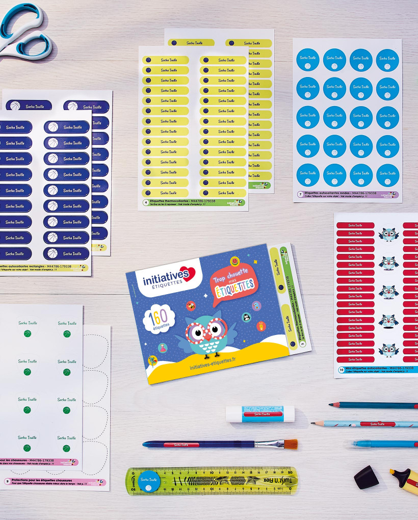 Grand carnet d'étiquettes personnalisées 3