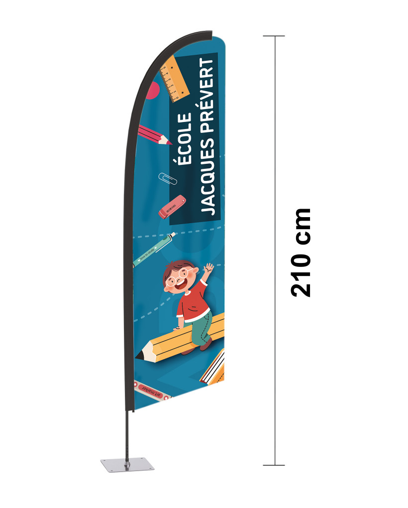 Grand drapeau flamme WF210 0