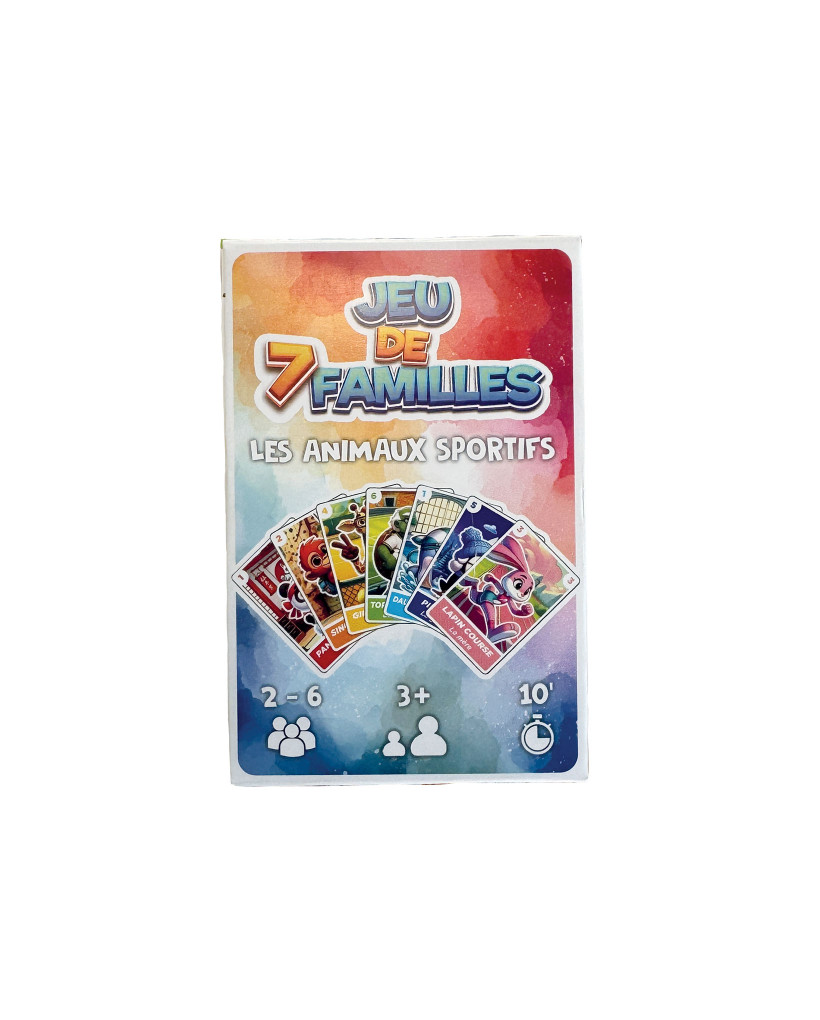 Jeu de 7 familles animaux sportifs