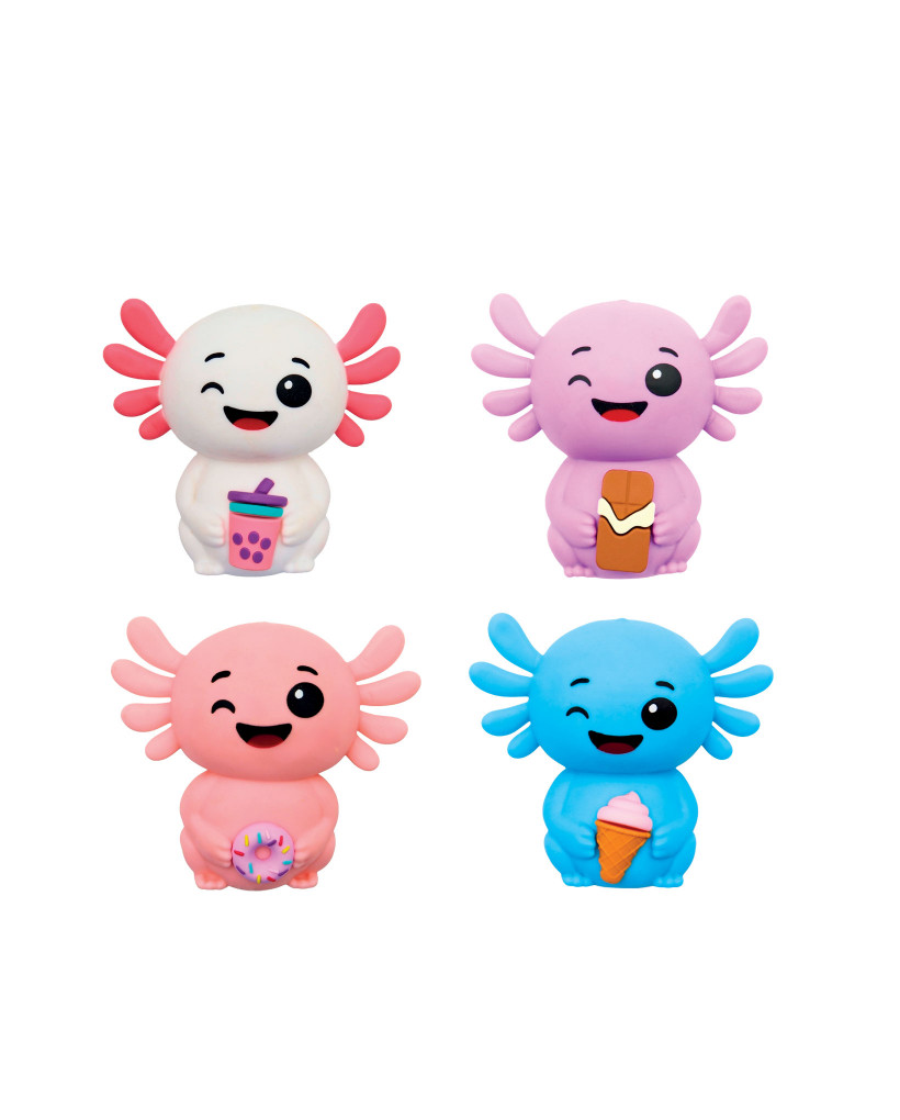 Lot de 12 axolotls kawaii antistress 0