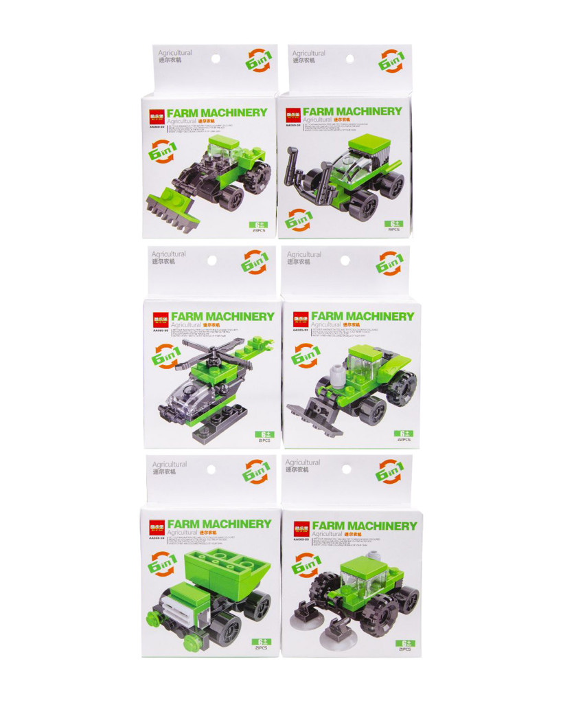 Lot de 12 engins agricole à construire 0