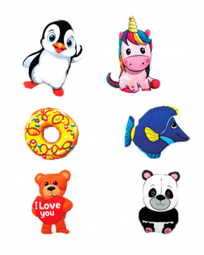 Lot de 12 peluches