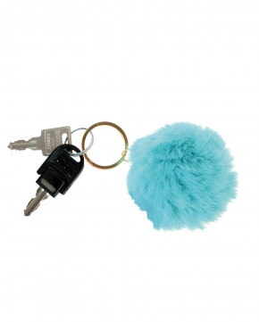 Lot de 12 porte-clés boule peluche