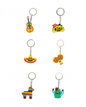 Lot de 12 porte-clés Mexique