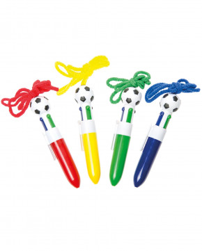 Lot de 20 crayons 4 couleurs football