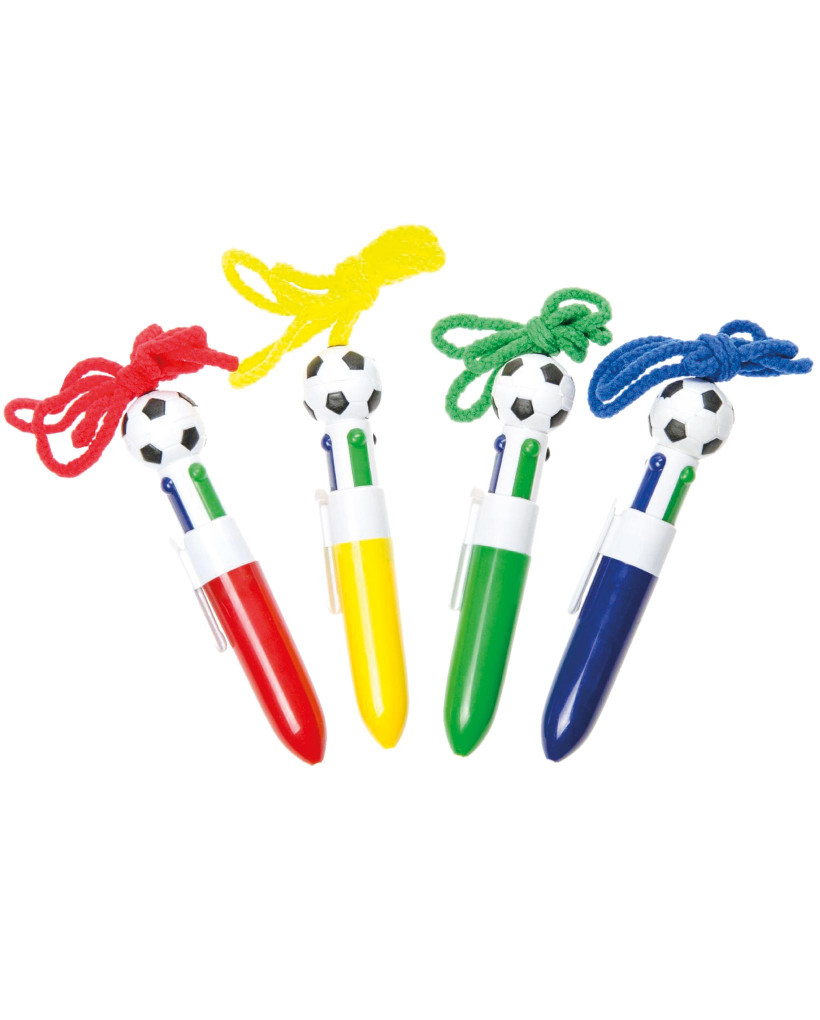 Lot de 20 crayons 4 couleurs football 0