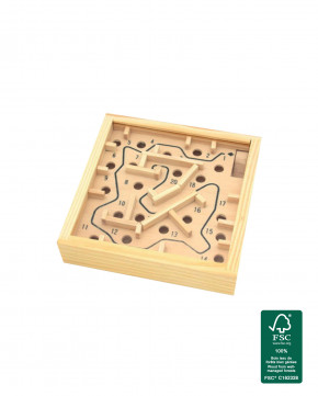 Lot de 24 Jeu de labyrinthe en bois
