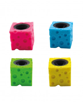 Lot de 24 souris fromage antistress