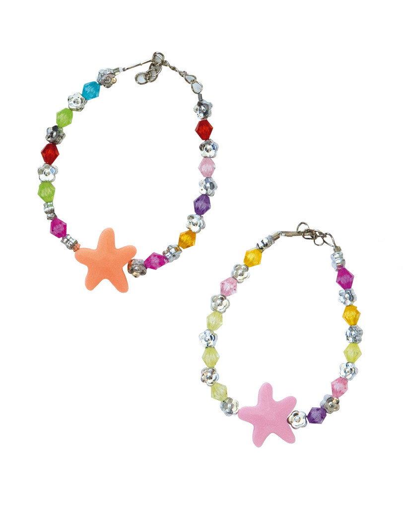 Lot de 48 bracelets perles étoile  0