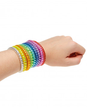 Lot de 48 bracelets ressorts