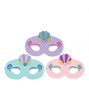 Lot de 48 masques en mousse sirène