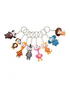 Lot de 48 porte-clés animal cartoon