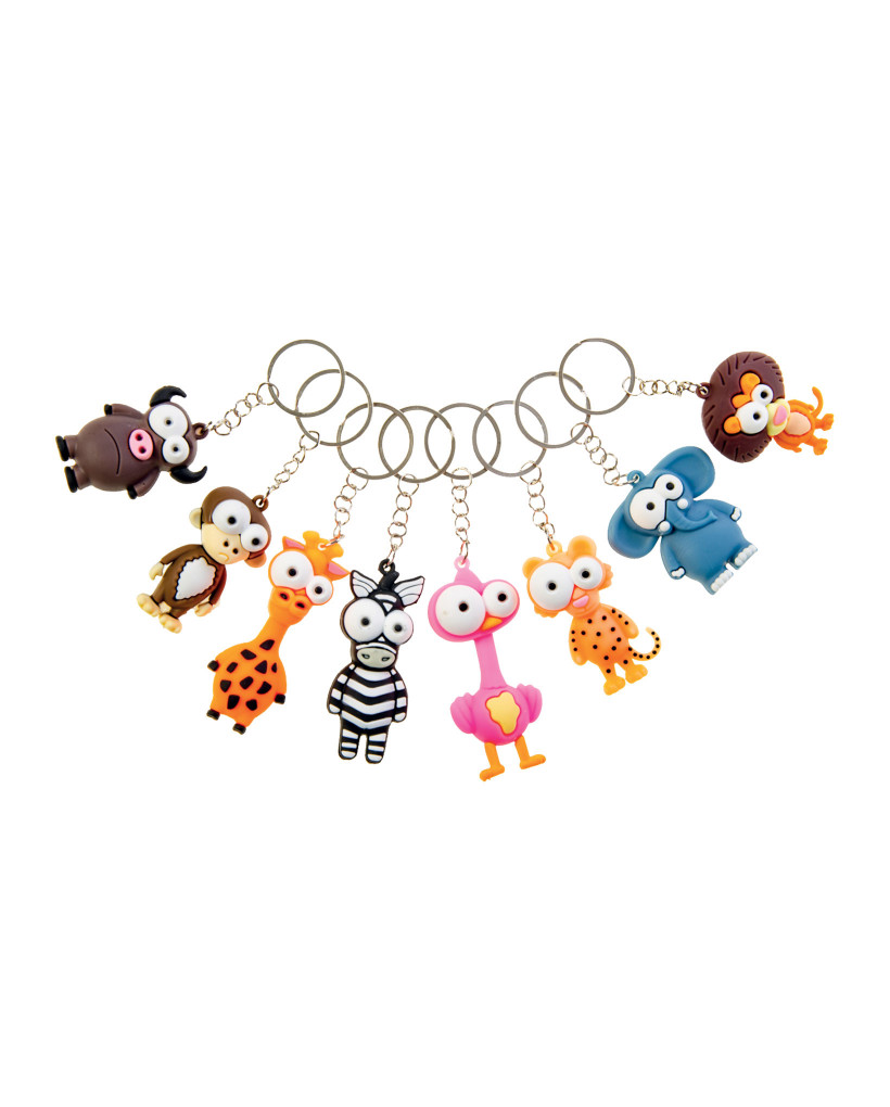 Lot de 48 porte-clés animal cartoon 0