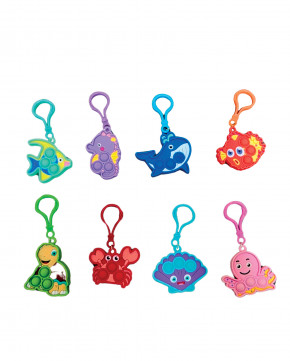 Lot de 48 porte-clés animaux pop it