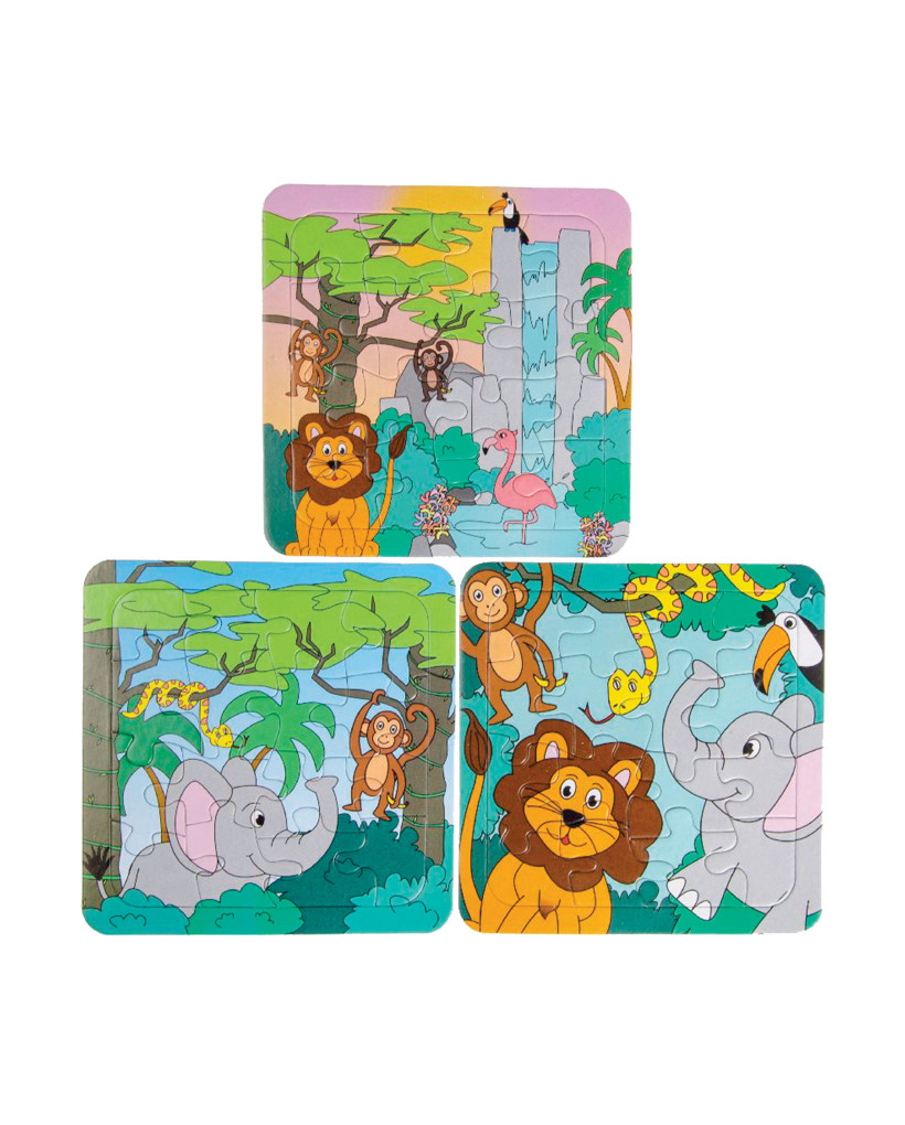Lot de 50 puzzles 16 pièces animaux 0
