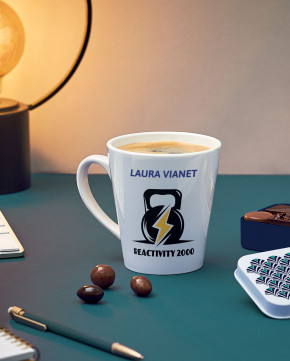Mug conique impression multicolore