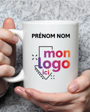 Mug droit imp multicolore nom/prénom