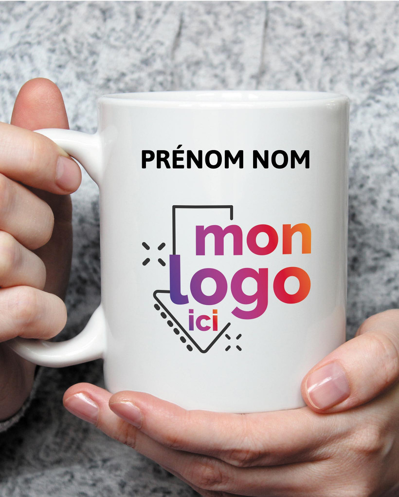 Mug droit imp multicolore nom/prénom 0
