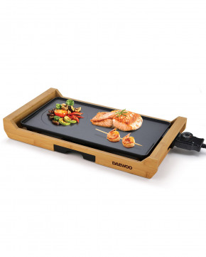 Plancha-grill électrique en bambou