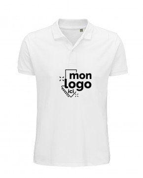 Polo coton bio impression 1 couleur