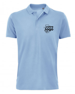 Polo coton impression 1 couleur
