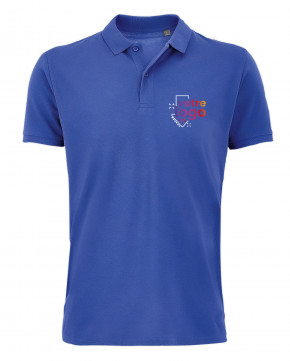 Polo coton impression multicolore